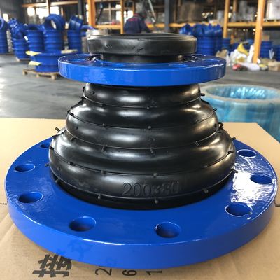 Tee Bellow Epdm Rubber Expansion Joint / Double Sphere Rubber Expansion Joint For Water Media (Тей Беллоу Эпдм резиновый расширительный соединение / Двойная сфера резинового расширительного соединения для водных средств массовой информации)